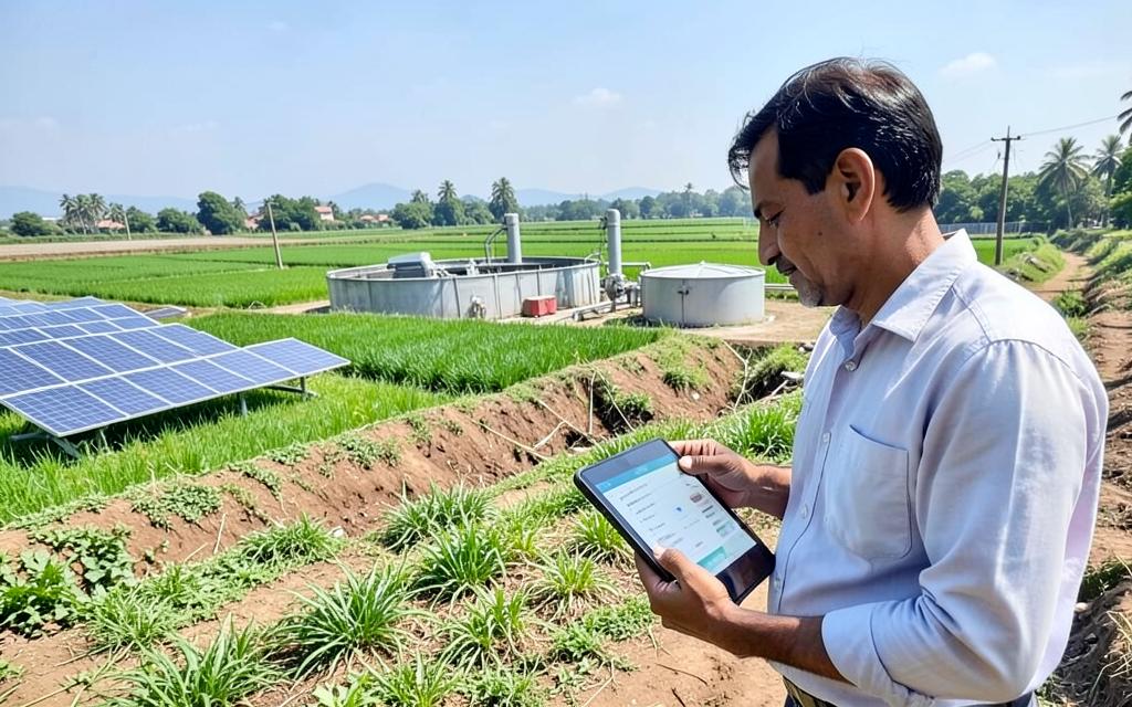 Renewable energy and agricultural carbon project being monitored in India