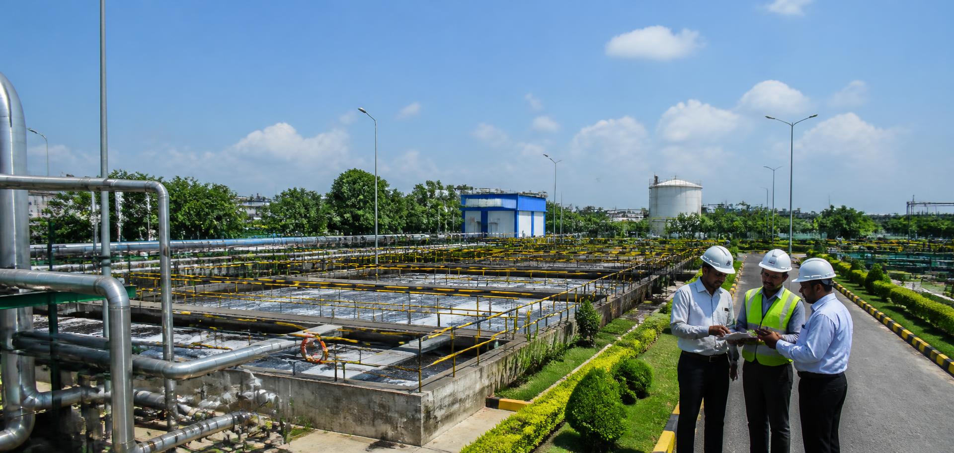 Environmental treatment facility and green industrial landscape